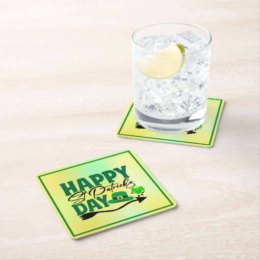 Happy St. Patrick's Day-66592 Rechteckiger Pappuntersetzer (Vor Ort)