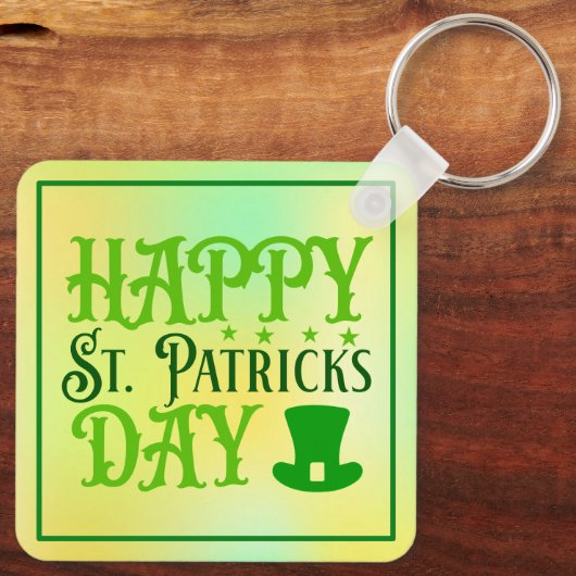 Happy St. Patrick's Day-88489 Schlüsselanhänger (Rückseite)