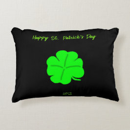 Happy St. Patrick's Day Accent Pillow Dekokissen