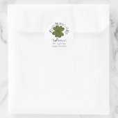 Happy St. Patricks Day Address Labels Runder Aufkleber (Tasche)