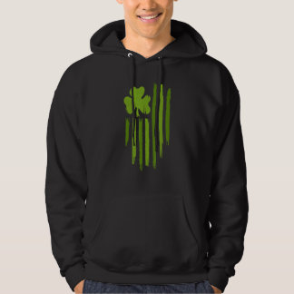 Happy St Patricks Day American Flag Usa Lucky Sham Hoodie