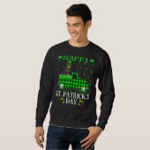 Happy St Patrick's Day and Kleeblatt Sweatshirt (Vorne ganz)