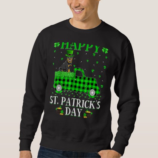 Happy St Patrick's Day and Kleeblatt Sweatshirt (Vorderseite)