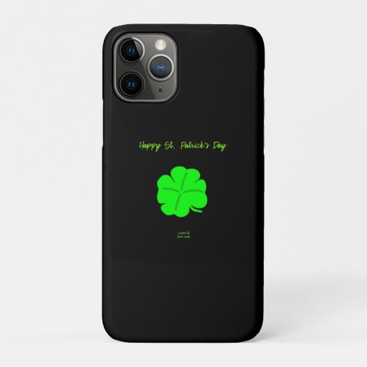 Happy St. Patrick's Day Apple iPhone 11 Pro Fall Case-Mate iPhone Hülle (Rückseite)