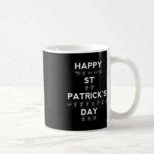 Happy St Patrick's Day ASL Deaf Awareness Kaffeetasse