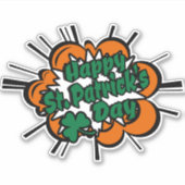 Happy St. Patrick's Day Aufkleber (Vorderseite)