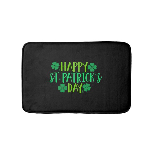 Happy St Patricks Day Badematte (Vorderseite)