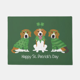 Happy St Patricks Day Beagle Hunde Fußmatte
