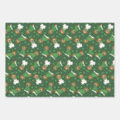 Happy St Patricks Day Beagle Hunde Geschenkpapier Set (Vorderseite)