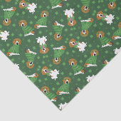Happy St Patricks Day Beagle Hunde Seidenpapier (Ausschnitt)