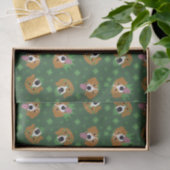 Happy St Patricks Day Beagle Hunde Seidenpapier (Geschenk)