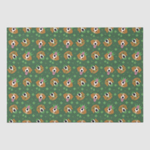 Happy St Patricks Day Beagle Hunde Seidenpapier