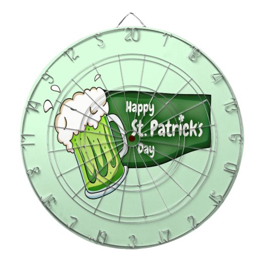 Happy St. Patricks Day Beer Dartscheibe (vorne)