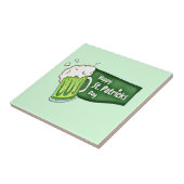 Happy St. Patricks Day Beer Fliese (Seite)