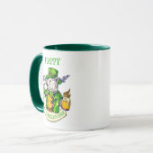 Happy St. Patrick's Day Beer Irish Cat Funny Coffe Tasse (Vorderseite Links)