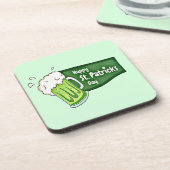 Happy St. Patricks Day Beer Untersetzer (Linke Seite)