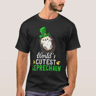 Happy St Patricks Day Bellied Igel World Niedlich T-Shirt