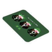 Happy St Patricks Day Bernese Mountain Hunde Magnet (Rechte Seite)