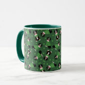 Happy St Patricks Day Bernese Mountain Hunde Tasse (Vorderseite Links)