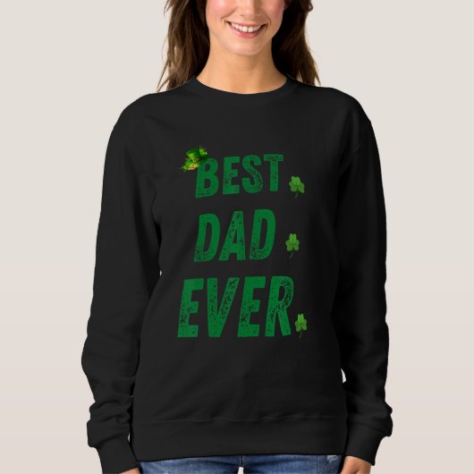 Happy St Patrick's Day Bester Vater für Mens Hus Sweatshirt (Vorderseite)