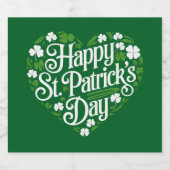 Happy St Patrick's Day Bierflaschenetikett (Einzelnes Label)