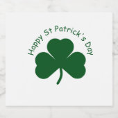 Happy St Patrick's Day Bierflaschenetikett (Einzelnes Label)