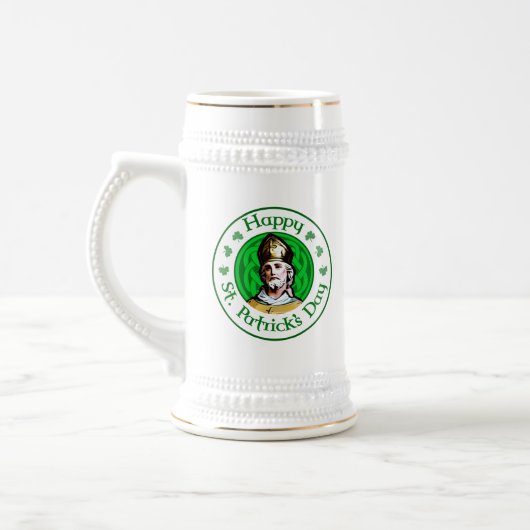 Happy St. Patrick's Day Bierglas (Links)
