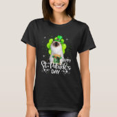 Happy St Patrick's Day Birman Cat Kleeblatt Lucky T-Shirt (Vorderseite)