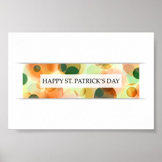 Happy st Patricks Day (bokeh) Poster (Vorne)