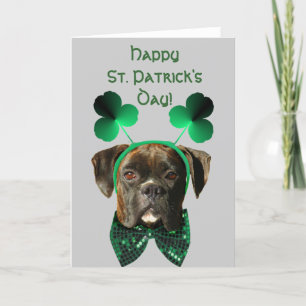 Happy St. Patrick's Day Boxer Grußkarte Karte