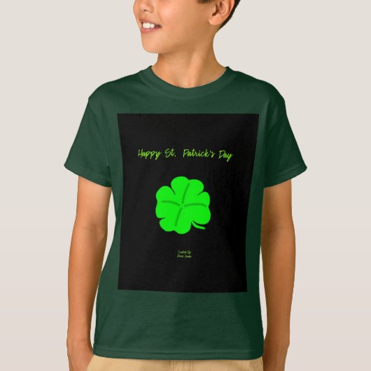 Happy St. Patrick's Day Boys Deep Forest T Shirt (Vorderseite)