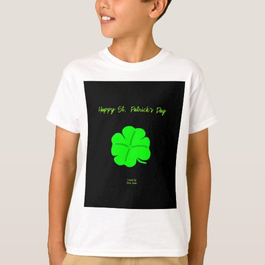 Happy St. Patrick's Day Boys White Basic T Shirt (Vorderseite)