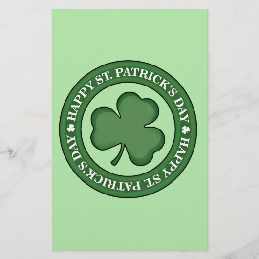 Happy St. Patricks Day Briefpapier (Vorderseite)
