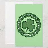 Happy St. Patricks Day Briefpapier (Vorne/Hinten)