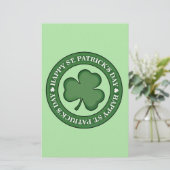 Happy St. Patricks Day Briefpapier (Stehend Vorderseite)
