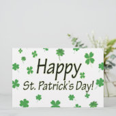 Happy St Patricks Day Briefpapier (Stehend Vorderseite)