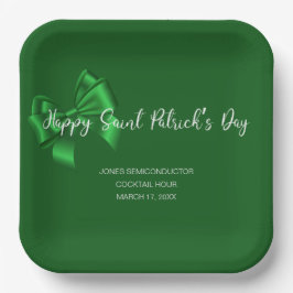 Happy St Patricks Day Business Party Pappteller