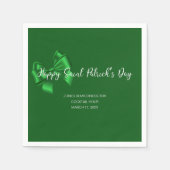 Happy St Patricks Day Business Party Serviette (Vorderseite)