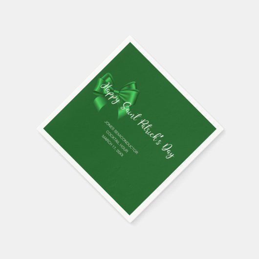 Happy St Patricks Day Business Party Serviette (Ecke)