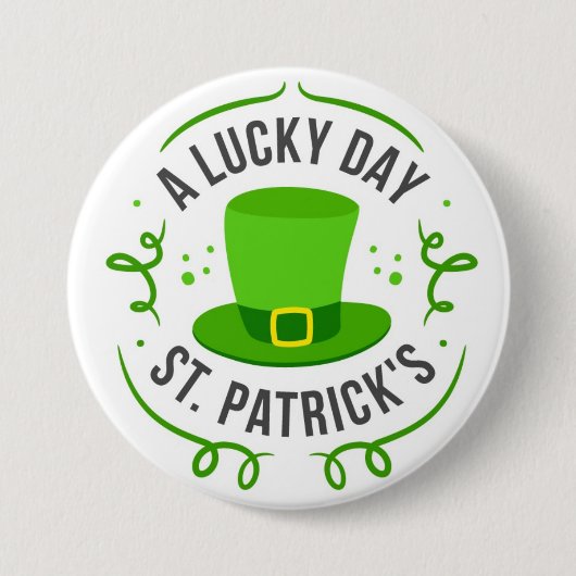 Happy St. Patrick's Day Button (Vorderseite)