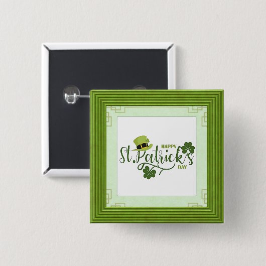 Happy St. Patrick's Day, Button (Vorne & Hinten)