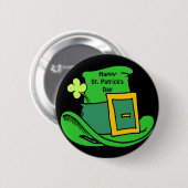 Happy St. Patrick's Day Button (Vorne & Hinten)