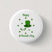 Happy St Patrick's Day Button (Vorderseite)