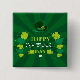 Happy St. Patrick's Day Button