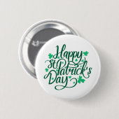 Happy st Patricks Day Button (Vorne & Hinten)
