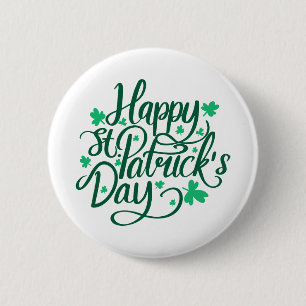 Happy st Patricks Day Button