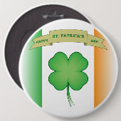 Happy St. Patrick's Day Button (Vorne & Hinten)