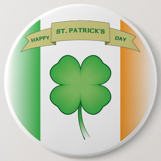 Happy St. Patrick's Day Button (Vorderseite)