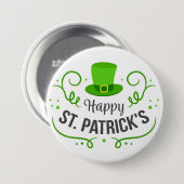 Happy St. Patrick's Day Button (Vorne & Hinten)