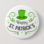 Happy St. Patrick's Day Button (Vorderseite)